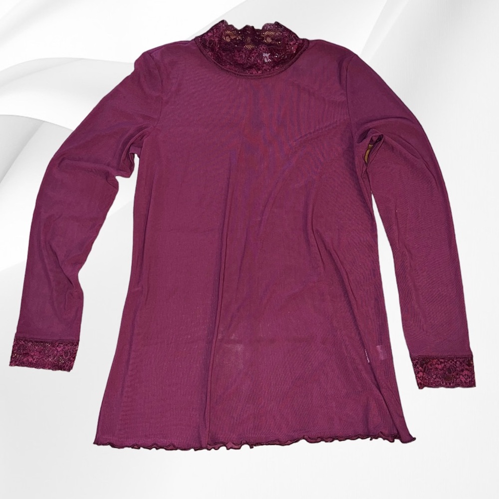 LOGO LAYERS sheer top, Women’s Small